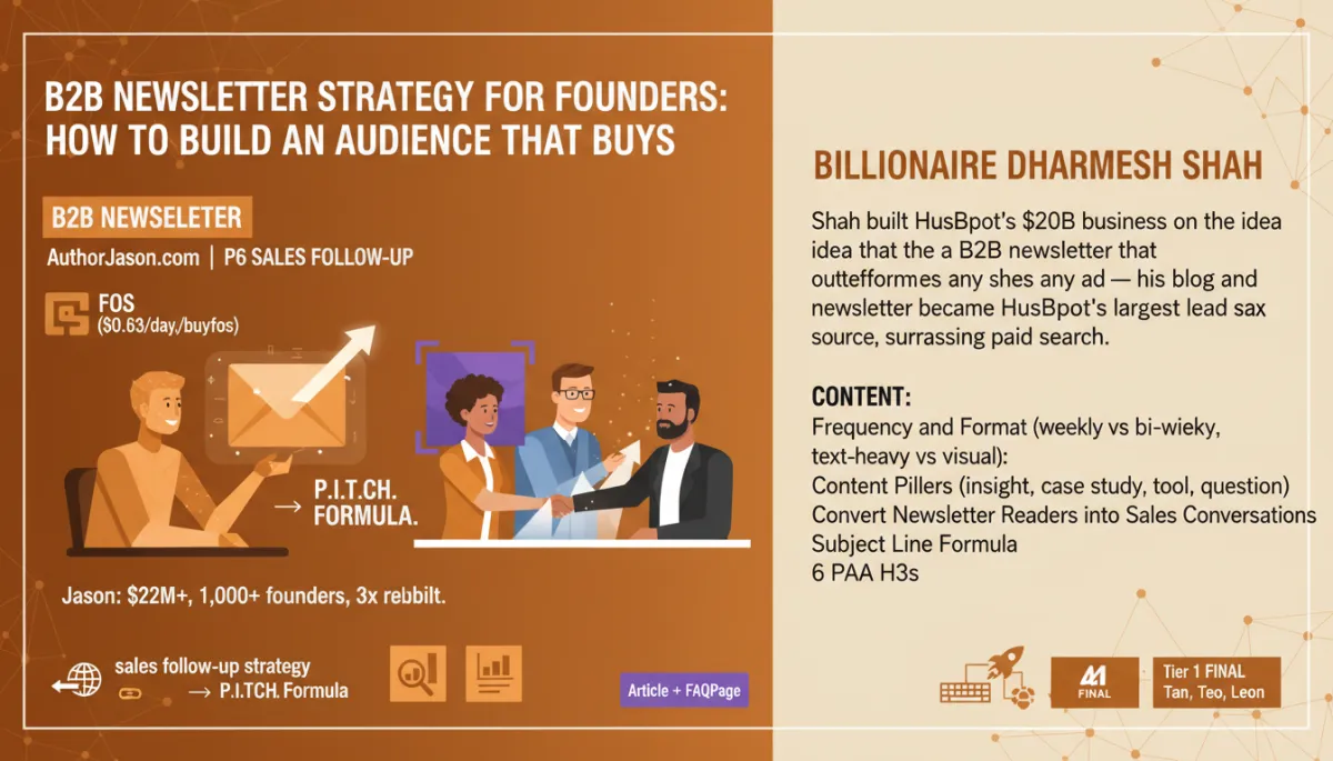 B2B newsletter strategy for founders how to build an audience that buys