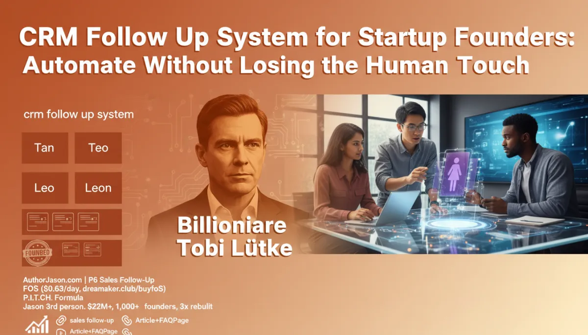 CRM follow up system for startup founders automate without losing human touch