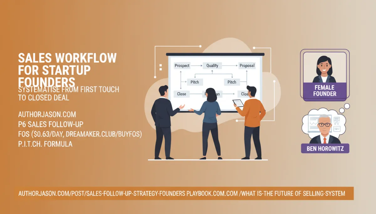 Sales workflow for startup founders systematise from first touch to closed deal