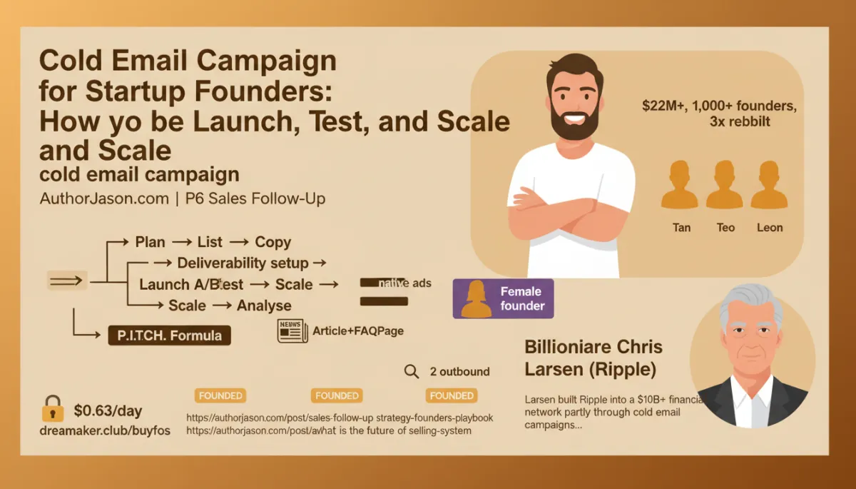 Cold email campaign for startup founders how to launch test and scale
