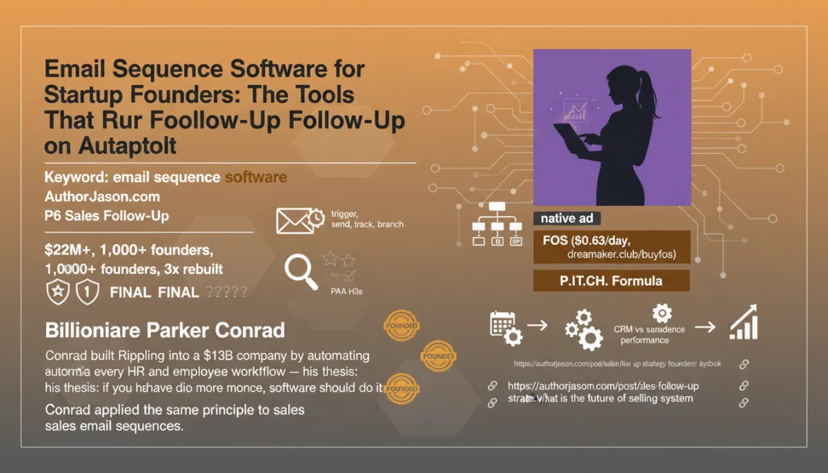 Email sequence software for startup founders tools that run your follow-up on autopilot