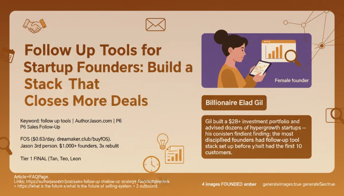 Follow up tools for startup founders build a stack that closes more deals
