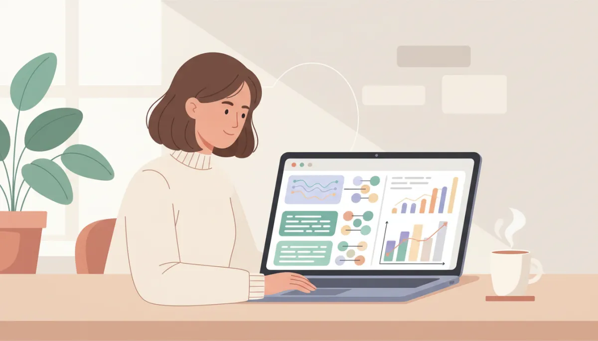 Marketer reviewing segmented contact lists and campaign performance in a CRM dashboard