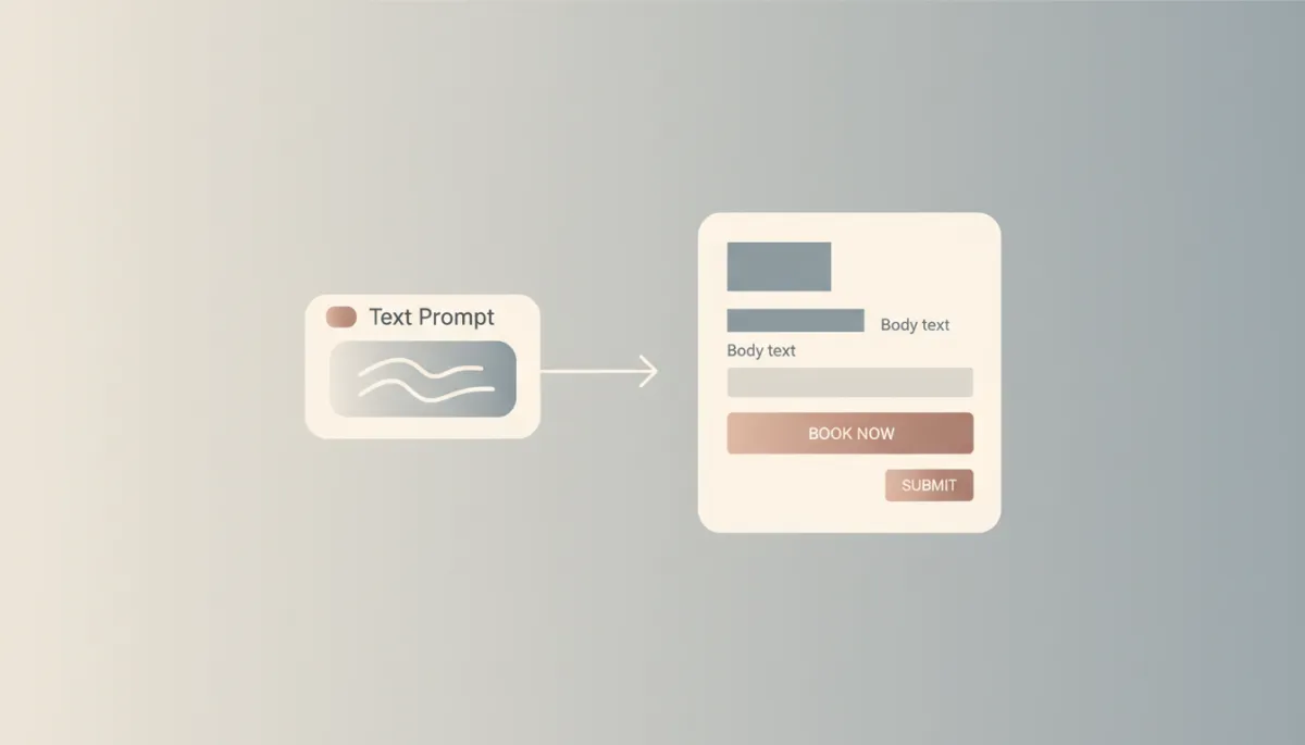 HighLevel AI Studio turning a prompt into a lead capture page with form and booking