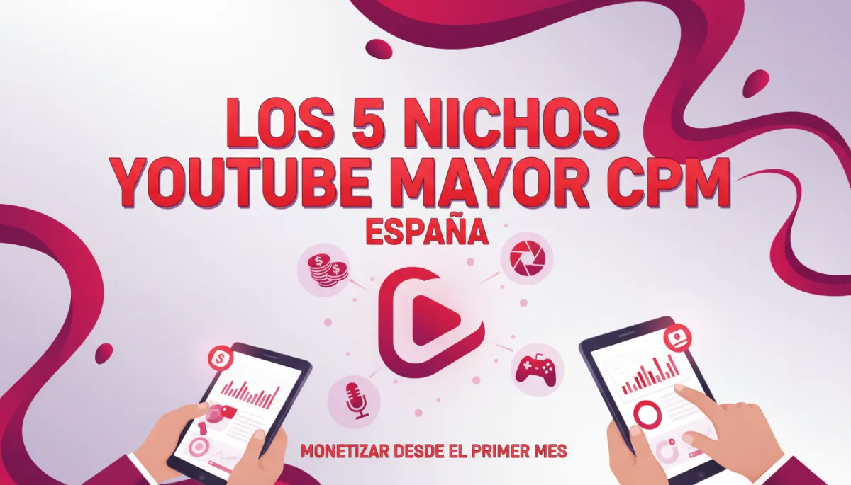Comparativa visual de los nichos de YouTube con mayor CPM en España Comparativa visual de los nichos de YouTube con mayor CPM en España