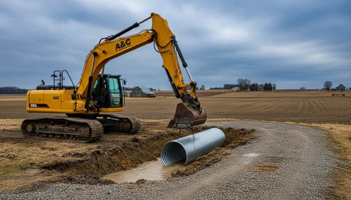 Professional culvert installation for rural driveways in Wisconsin