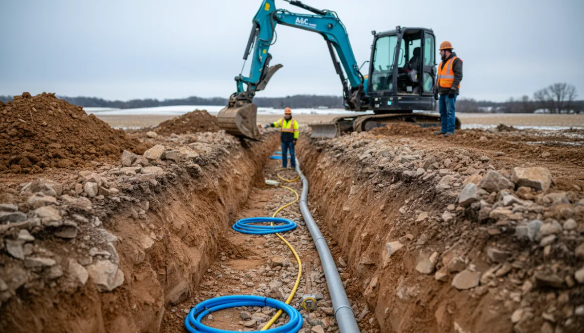 Professional Utility Trenching in Central Wisconsin