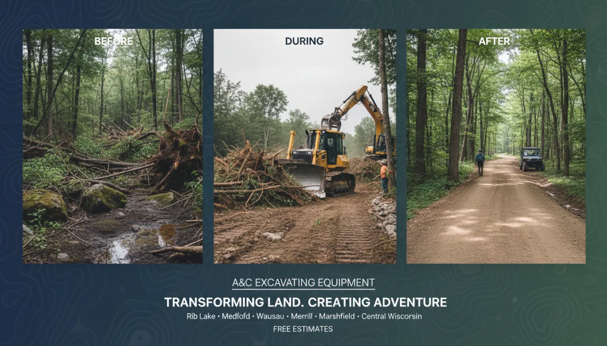 Wisconsin Excavation for ATV & Hunting Trails