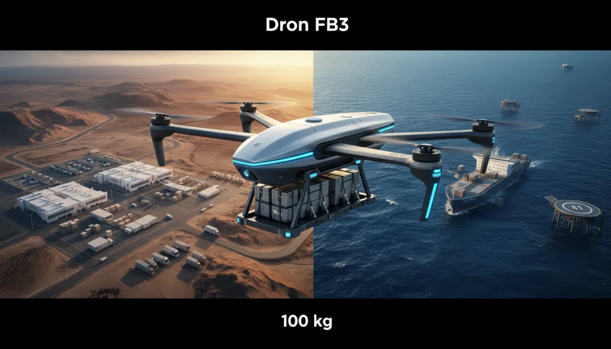 Dron FB3: Tecnología avanzada de drones de carga de 100 kg