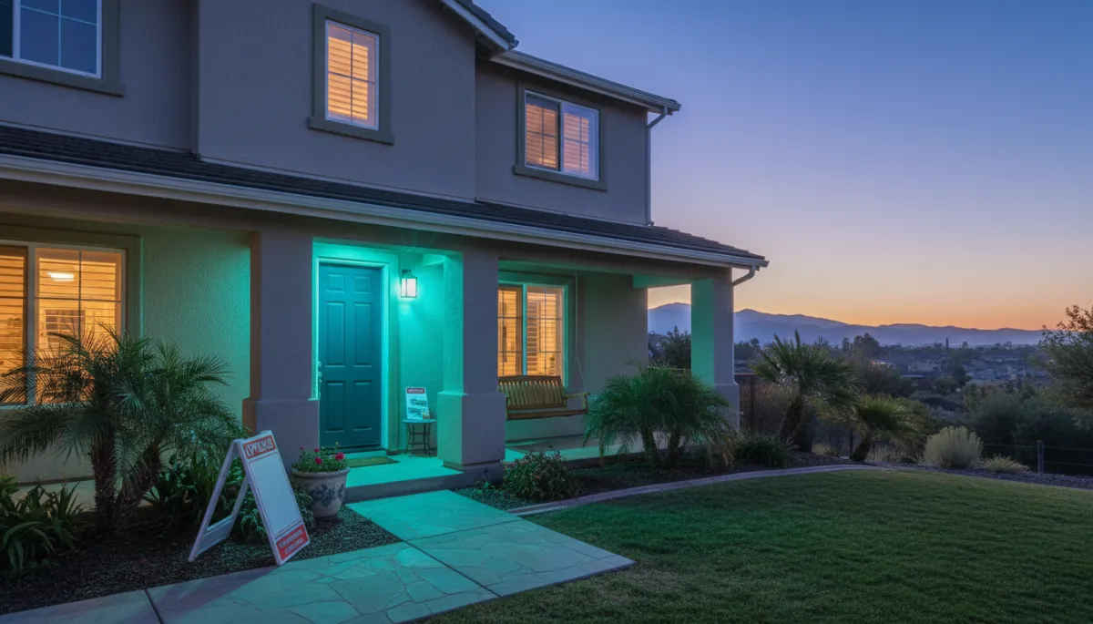 Santa Clarita home with open house signage paused during a temporary hold