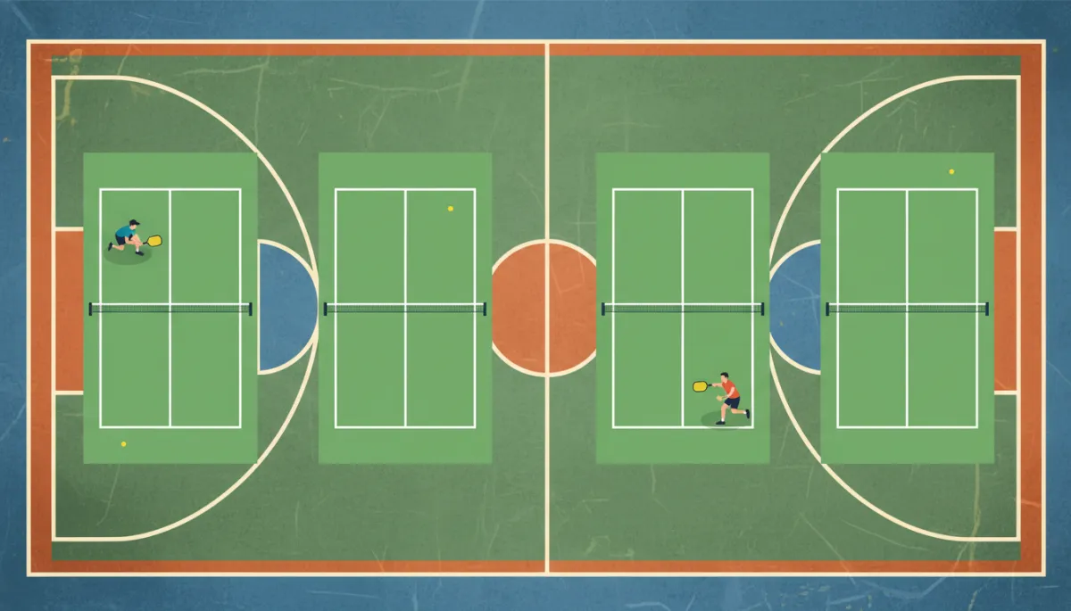 Fit Pickleball Courts on a Basketball Court