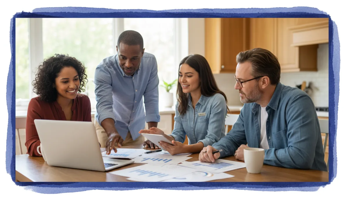 Connecticut renters reviewing home buying costs and equity potential with a local agent