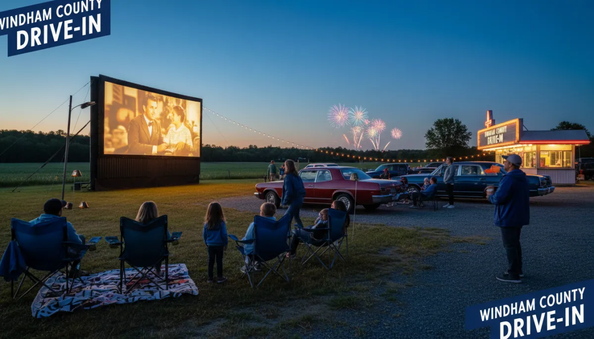 Windham County Connecticut drive-in movie night family fun 2026 — Melinda Walencewicz eXp Realty