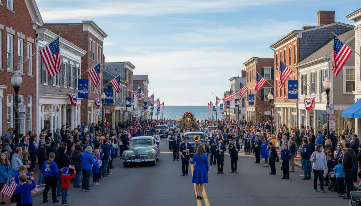 New London County Connecticut patriotic coastal parade scene 2026 — Melinda Walencewicz eXp Realty