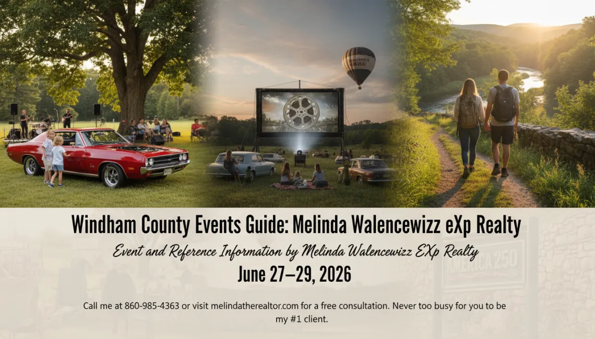Windham County Connecticut outdoor summer community gathering cars and music 2026 — Melinda Walencewicz eXp Realty