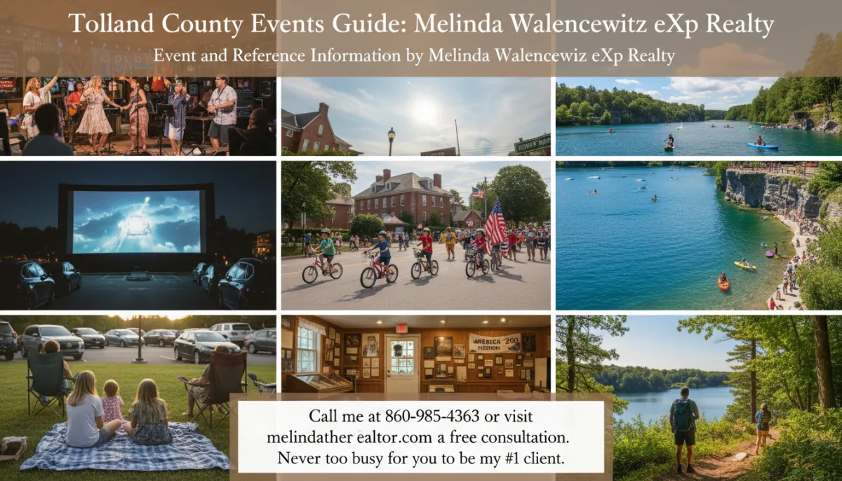 Tolland County Connecticut summer outdoor live music and community events weekend 2026 — Melinda Walencewicz eXp Realty