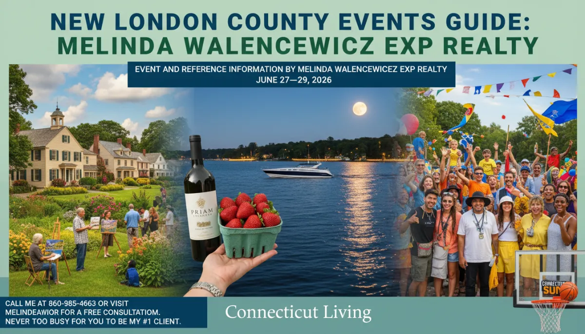 New London County Connecticut coastal village historic homes garden tour Noank 2026 — Melinda Walencewicz eXp Realty