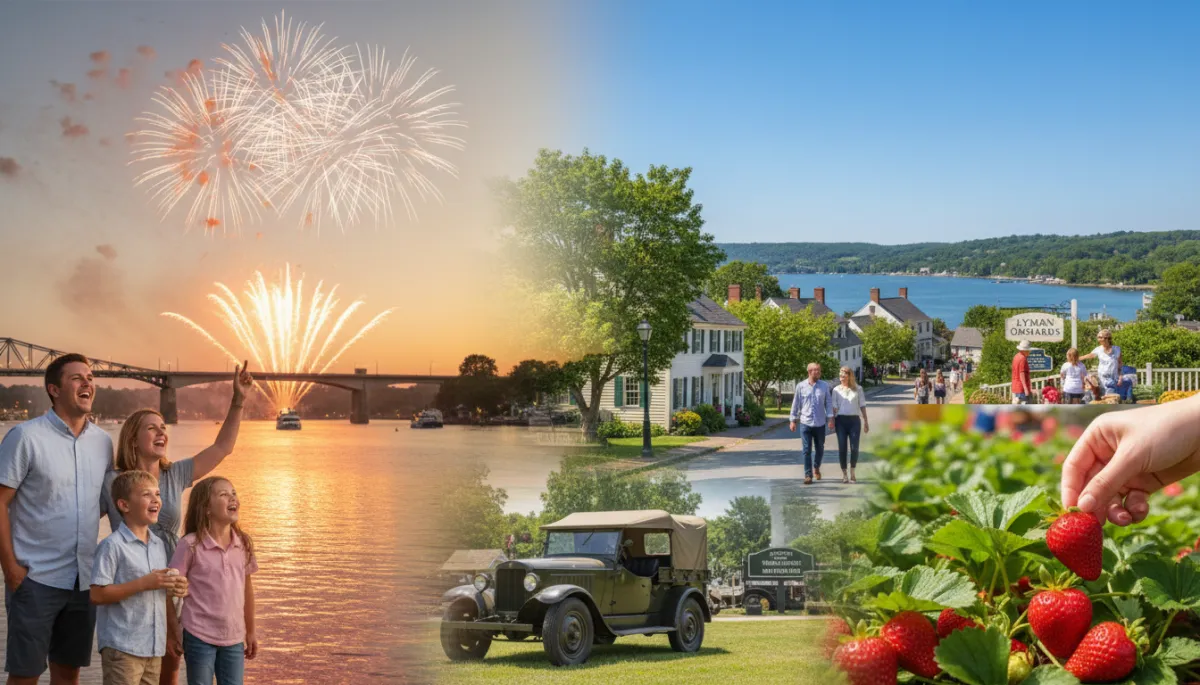 Middlesex County Connecticut river fireworks festival families Harbor Park Middletown 2026 — Melinda Walencewicz eXp Realty
