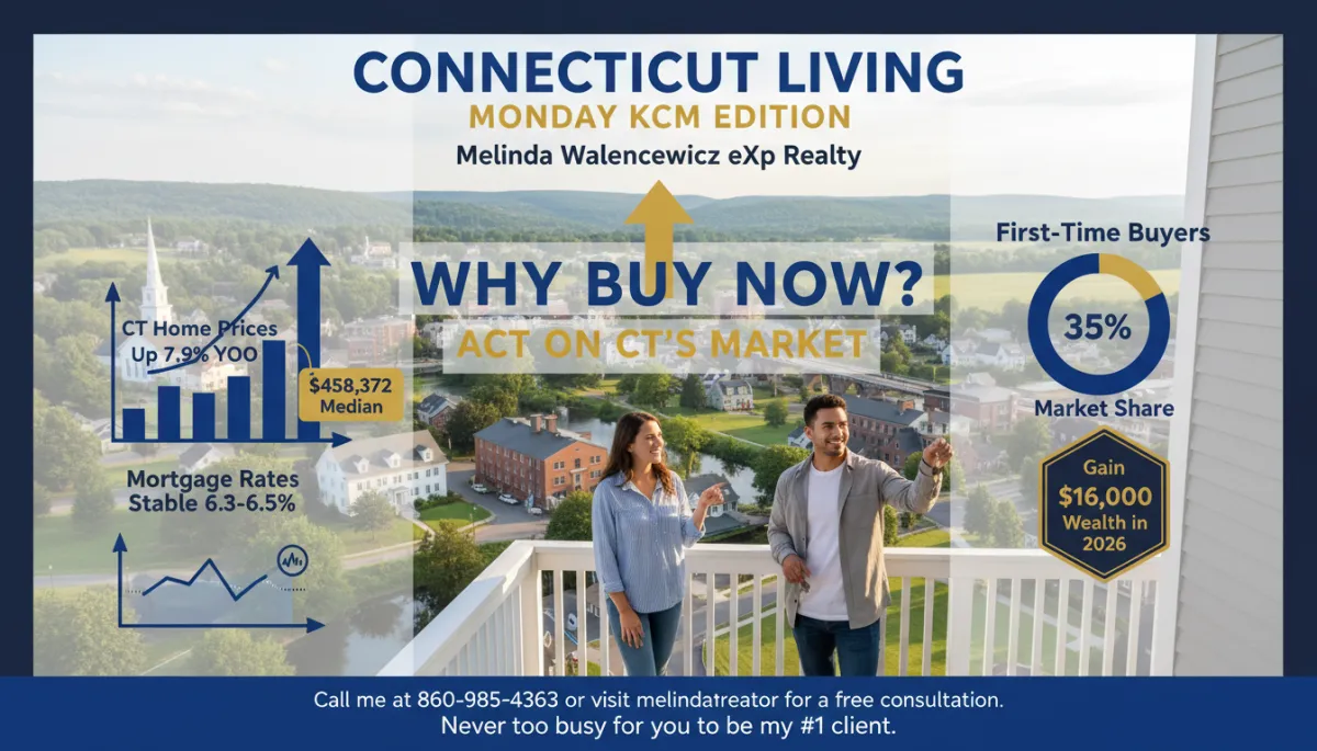 Connecticut home buyer meeting real estate agent outdoor West Hartford 2026 — Melinda Walencewicz eXp Realty
