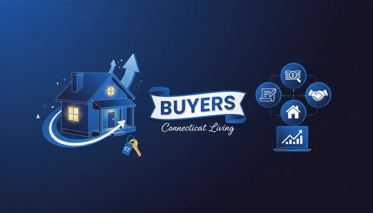 Connecticut neighborhood buyer couple reviewing home options with agent 2026 — Melinda Walencewicz eXp Realty