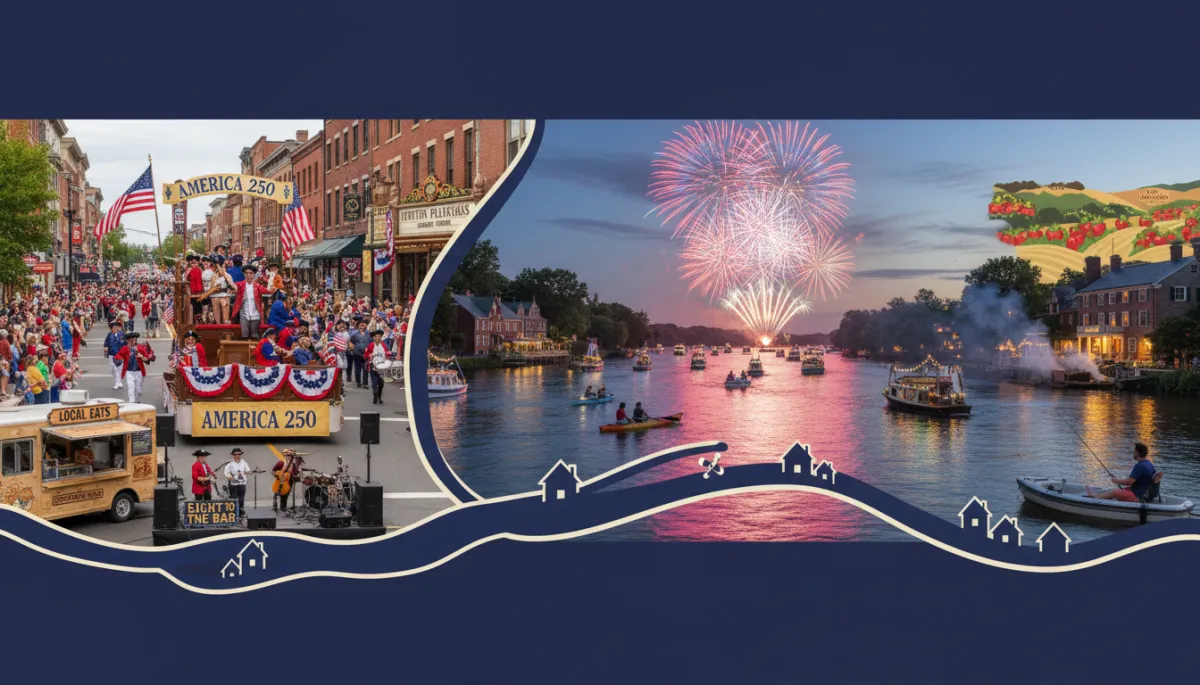Middlesex County Connecticut July 4th America 250 parade Connecticut River Middletown 2026 — Melinda Walencewicz eXp Realty