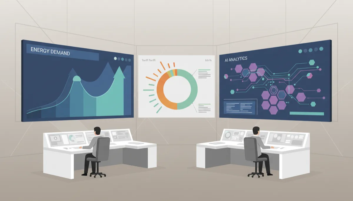 Control room monitoring commercial building energy performance and tariffs Control room monitoring commercial building energy performance and tariffs