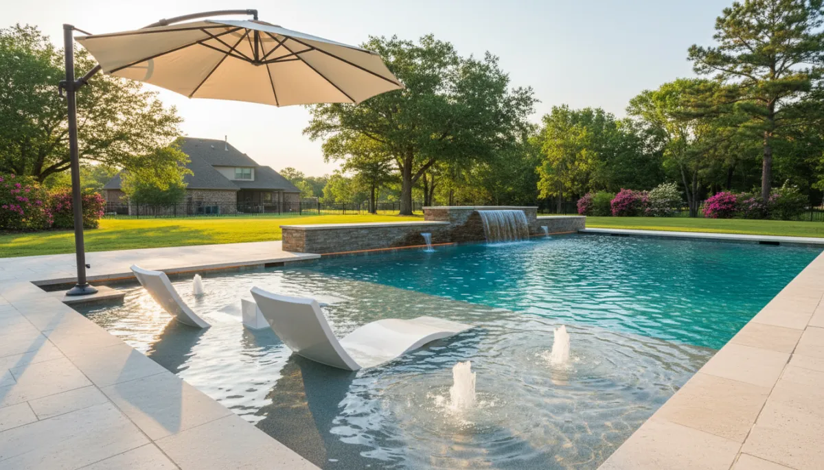Pools with Tanning Ledges in East Texas