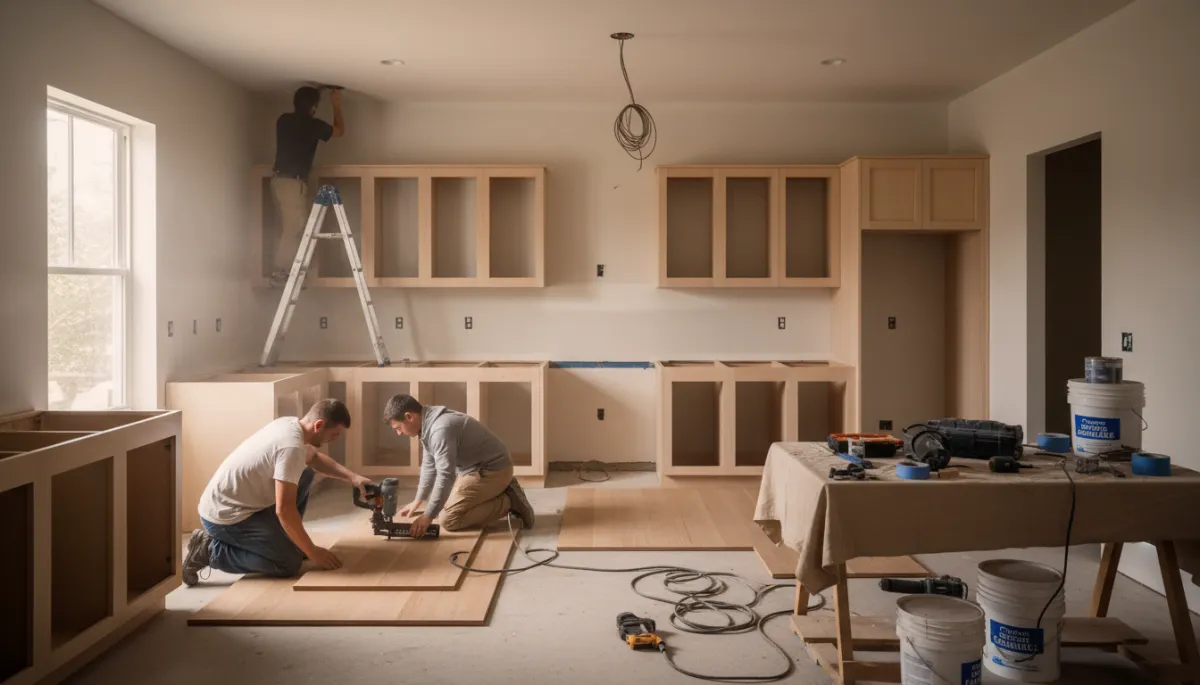 home renovation Jacksonville FL — remodeling process underway