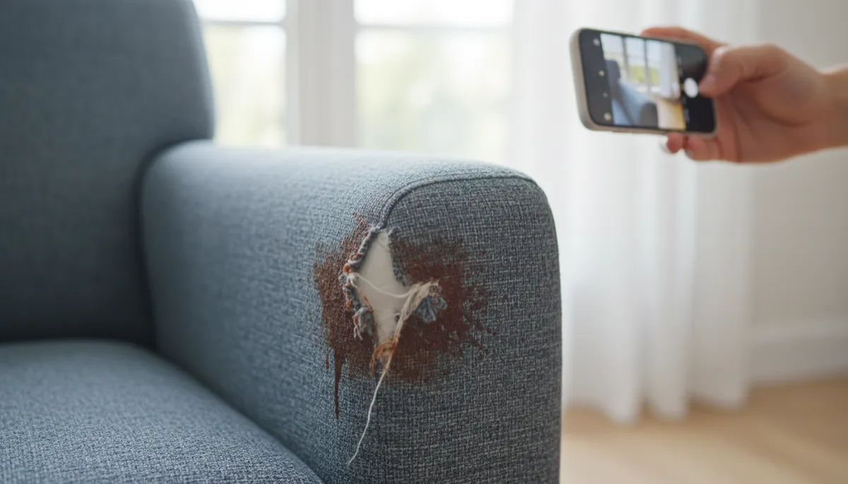 Photograph Upholstery Damage for Accurate Estimates