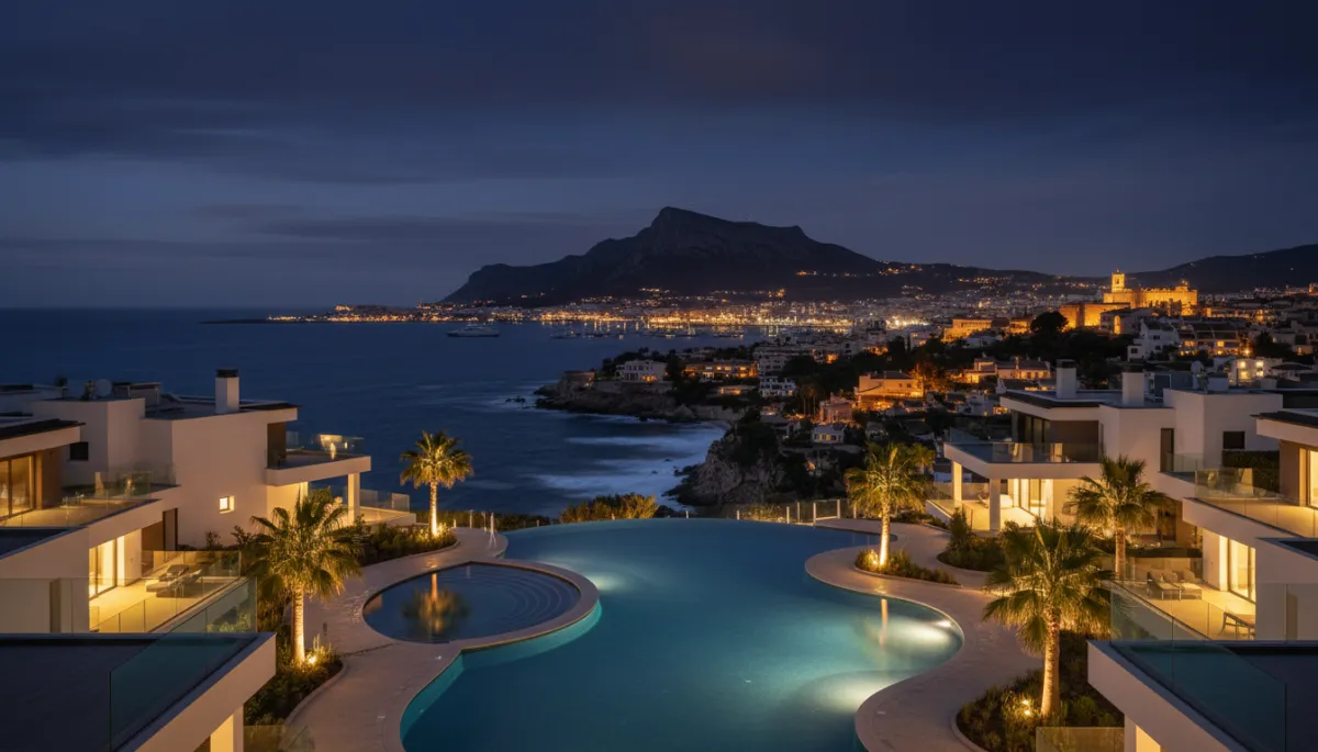 Résidence neuve contemporaine à Jávea avec piscine et vue sur la baie