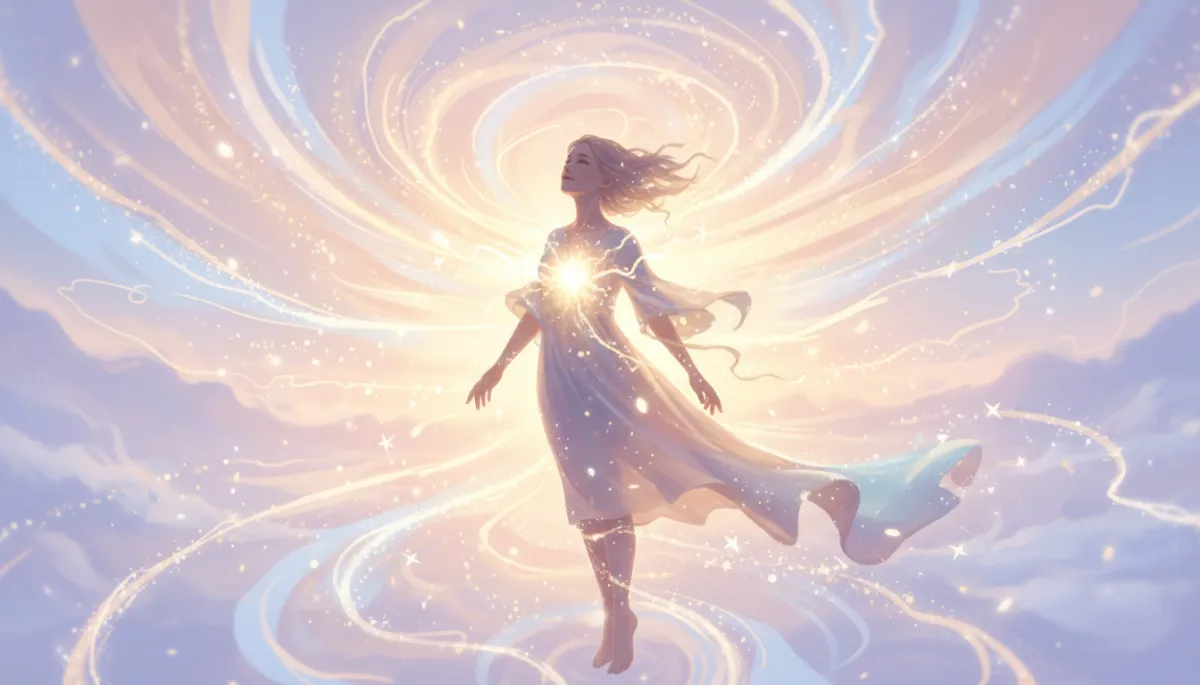 A photorealistic, professional-quality cover image representing magical transformation. Show a person in the midst of a glowing, ethereal metamorphosis, with soft light, shimmering particles, and subtle magical energy swirling around them, symbolizing inner change and growth. The mood should be inspiring, hopeful, and inviting, suitable for a professional blog about deep personal transformation. A photorealistic, professional-quality cover image representing magical transformation. Show a person in the midst of a glowing, ethereal metamorphosis, with soft light, shimmering particles, and subtle magical energy swirling around them, symbolizing inner change and growth. The mood should be inspiring, hopeful, and inviting, suitable for a professional blog about deep personal transformation.