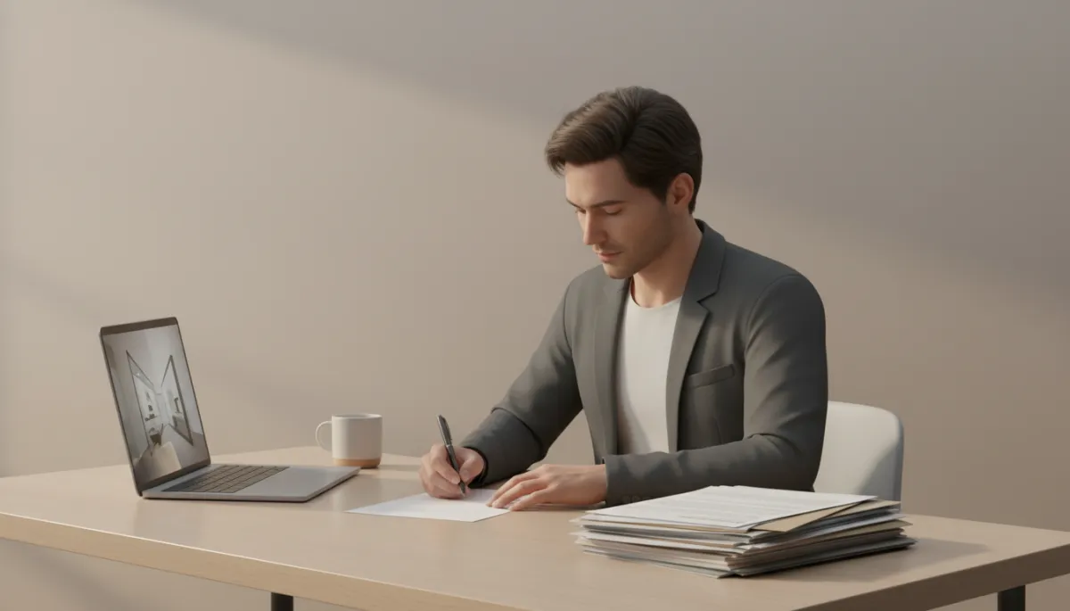 Homebuyer writing a clear letter of explanation for their mortgage file Homebuyer writing a clear letter of explanation for their mortgage file