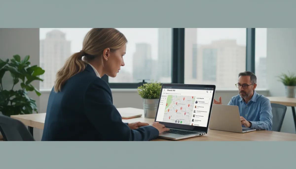 Charlotte owner on video call reviewing local SEO map pack rankings