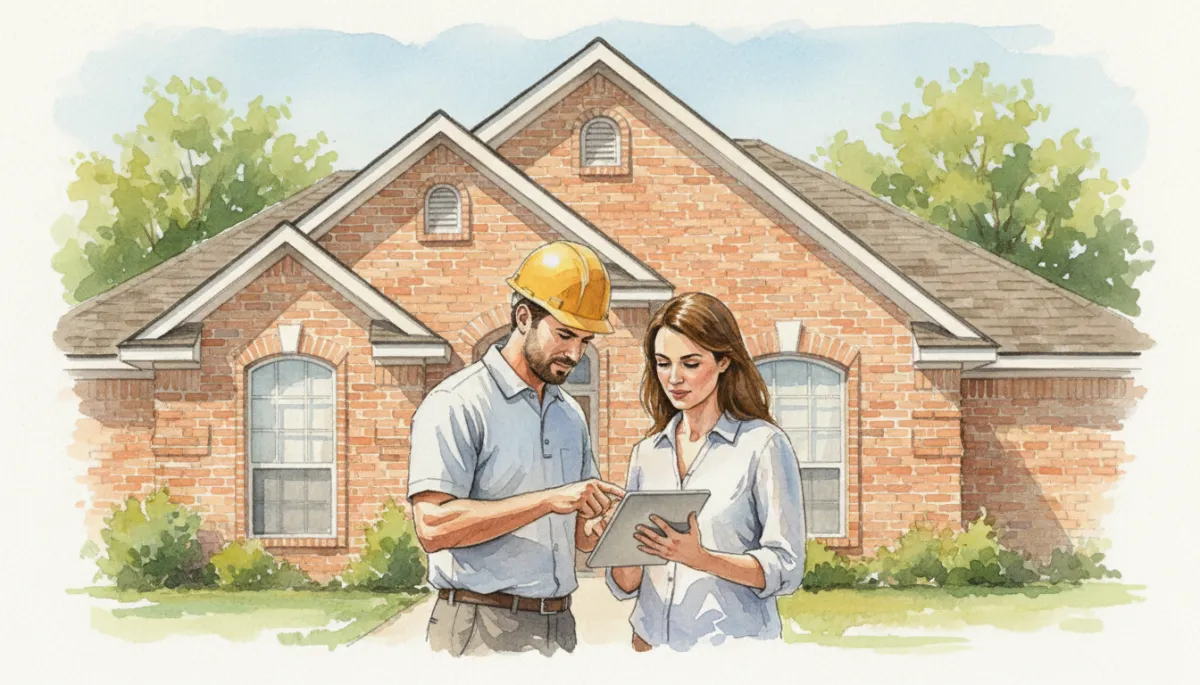 Homeowner reviewing a professional roof inspection report