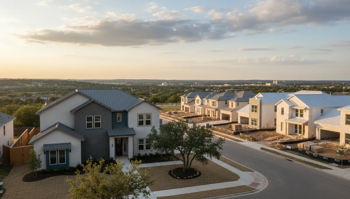 Staged resale home interior in an Austin masterplanned community