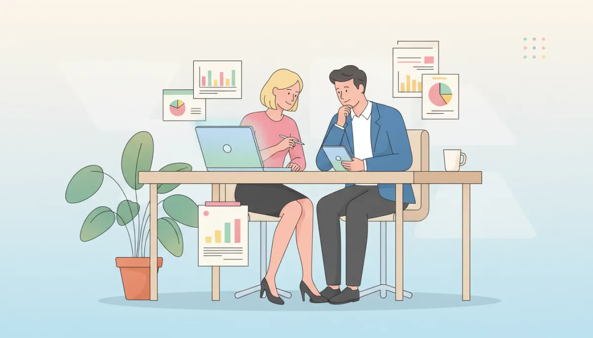 Business owner reviewing an Indexed Universal Life strategy with a financial professional