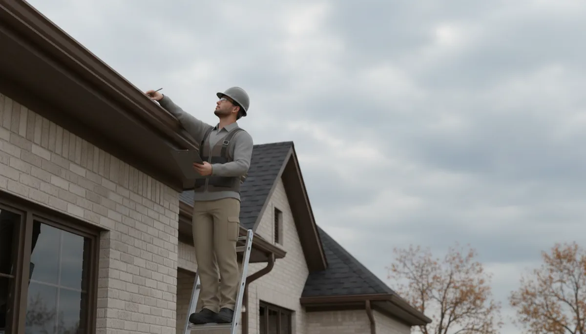 Contractor performing pre-remodel maintenance inspection on a Texas home