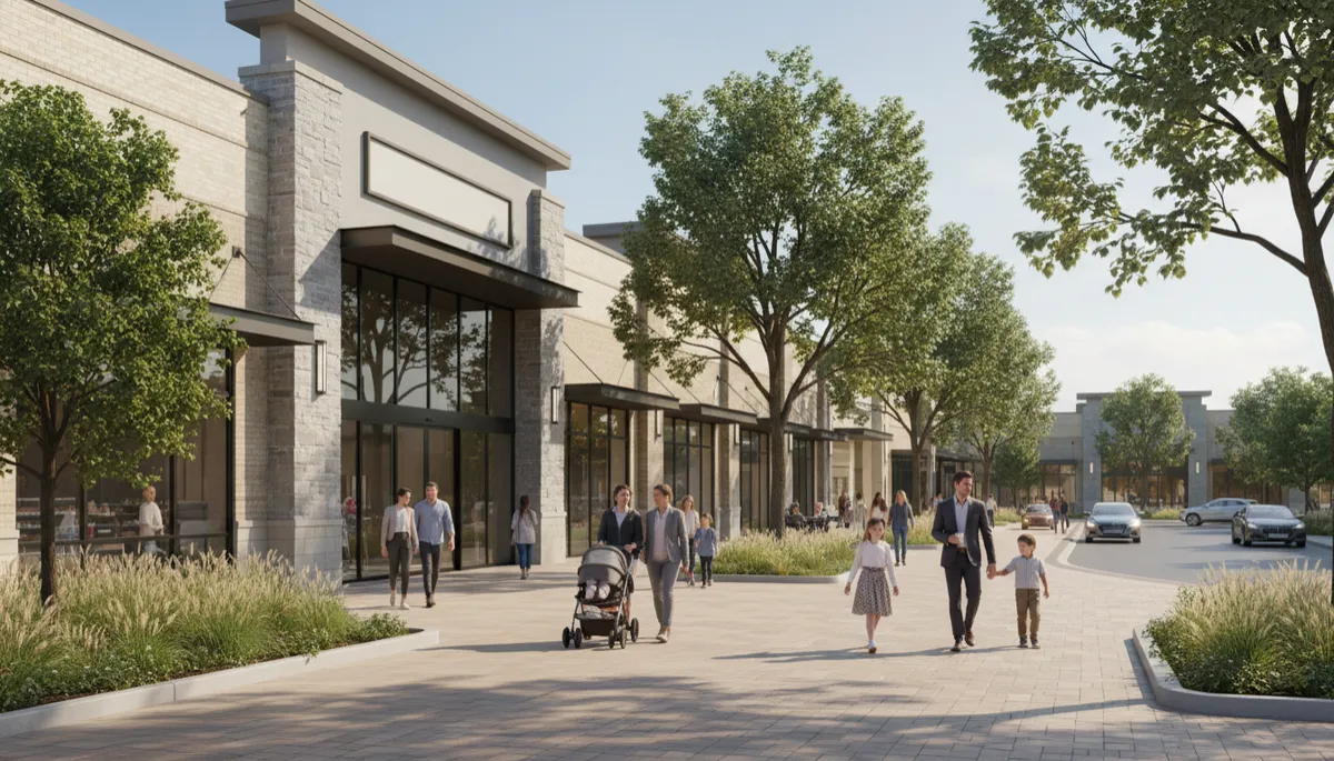 New grocery-anchored shopping center in a Dallas Fort Worth suburb