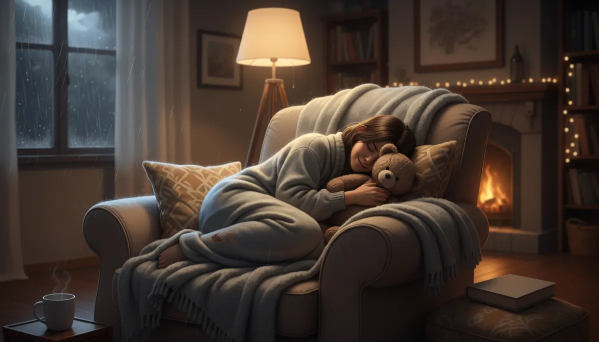 Person sitting alone looking emotionally exhausted with text about the comfort of being the victim Person sitting alone looking emotionally exhausted with text about the comfort of being the victim