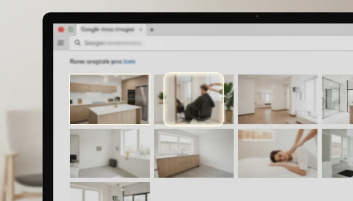 Google Images search results showing optimized service business photos