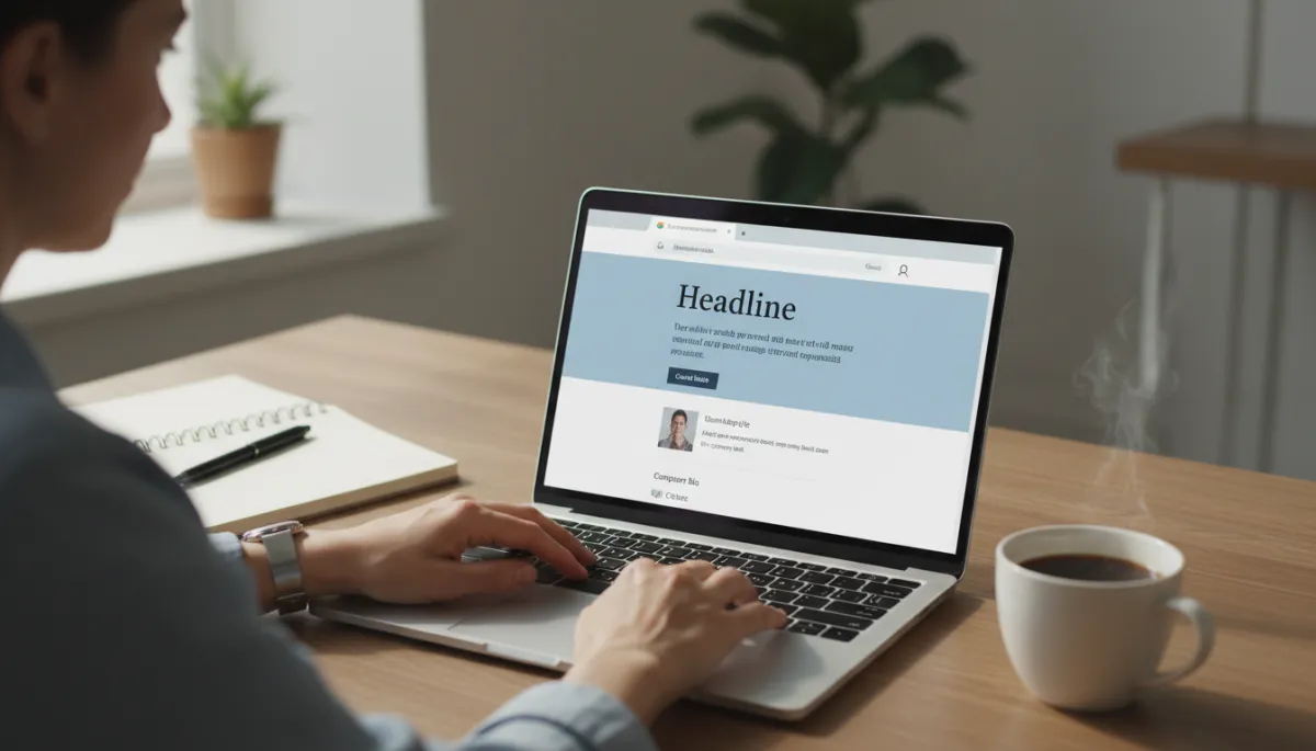 Business owner reading a guest post featuring an expert author