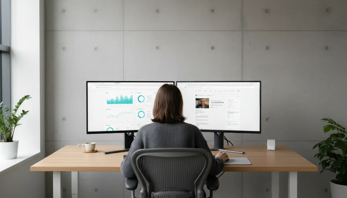 Marketer reviewing analytics and live guest post placements