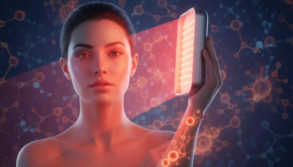Close-up of glowing, healthy facial skin in warm light Close-up of glowing, healthy facial skin in warm light