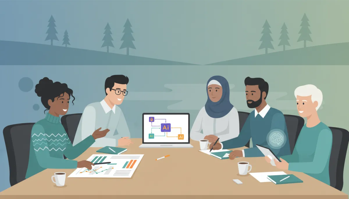 Northwestern Ontario business leaders planning an AI adoption roadmap with a consultant
