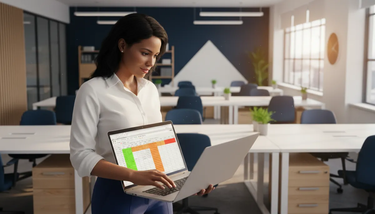 Team leader reviewing AI-scored leads in a real estate CRM