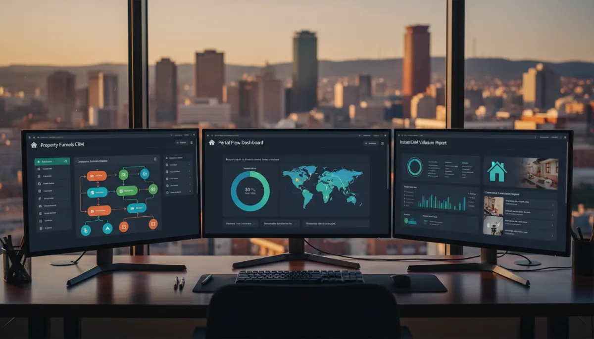 Integrated CRM and AI tools powering real estate automation in a South African agency