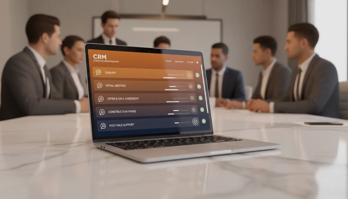 Development CRM dashboard integrating WhatsApp automation and buyer journey stages Development CRM dashboard integrating WhatsApp automation and buyer journey stages