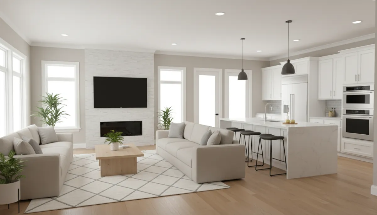Spacious, recently updated open-concept living area in a Greensboro home Spacious, recently updated open-concept living area in a Greensboro home