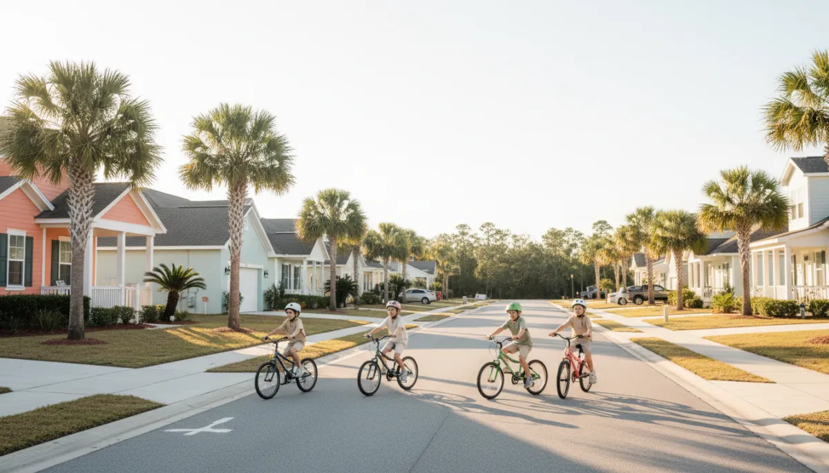 Family-friendly neighborhood street in Fort Walton Beach