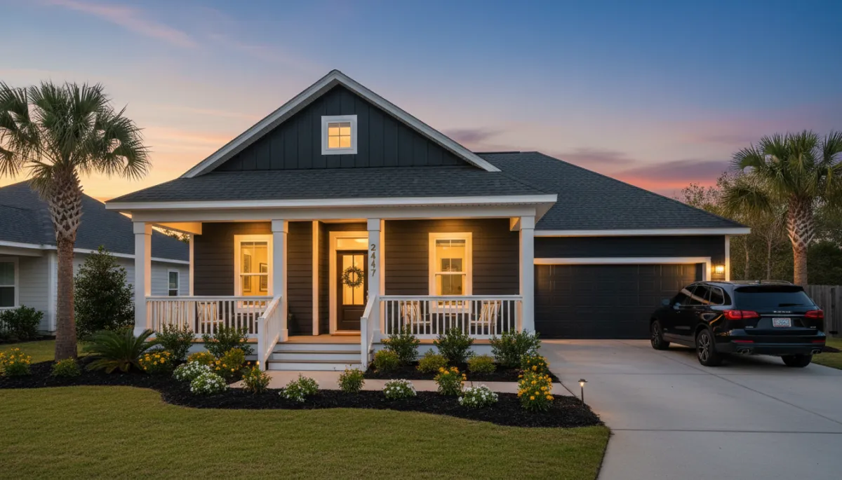Beautiful three-bedroom Northwest Florida single-family home with front porch